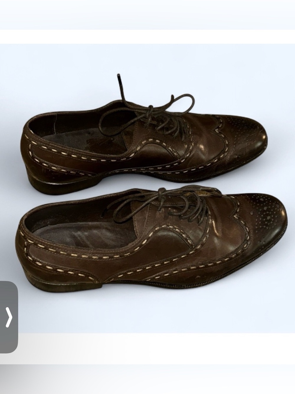 Bottega Veneta Dark Brown Leather Wingtip Loafers